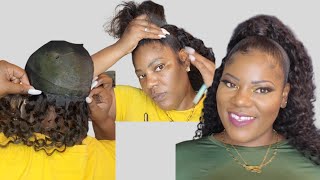 How To Do Half Up Half Down Quick Weave.