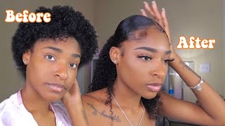 How To Get The Sleekest Ponytail Ever On Short Natural Hair | Better Length | Eva Williams