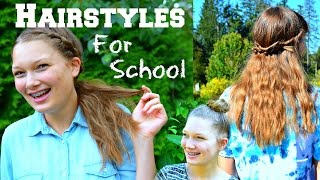 5 Heatless Hairstyles For Back To School! Cute And Easy!