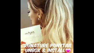 Unbox & How To Install Runature Ponytail Extensions