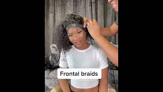 Braids On The Lace Frontal, Do You Like This Style? #Nadula #Nadula Hair #Shorts