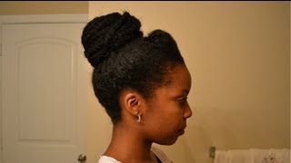 How To: Bun With Afro Kinky Hair