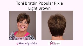 Toni Brattin Popular Pixie Wig Review | Light Brown | Denise Sheets
