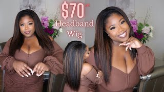 The Best Kinky Straight Headband Wig Everrr | Rpgshow | $70 Off