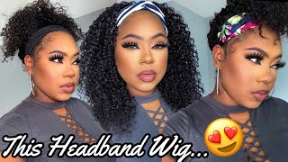 Curly Headband Wigs Are My New Ish | Ft. Sunber Hair