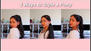 3 Ways To Style Ponytail Extensions Ft. Alter Hair