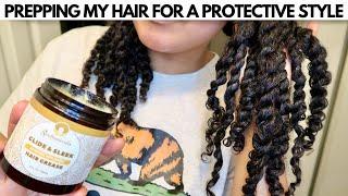 Prepping My Hair For A Protective Style + Soultanicals *New Product* Review | Ashkins Curls