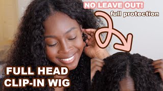 A Full Head Clip In Wig?! - No Leave Out, No Glue, No Lace... Game Changer.