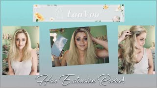 Laavoo Hair Extensions ~ 20 Inch Clip In Human Hair ~Installation | Styling | & Review!