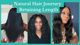 My Natural Hair Journey | Retaining Length | Hair Care Routine