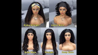 Headband Wig 10 Minutes To Install ,Which Style You Like?