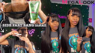 Side Part Bang Hd Frontal Wig Install | 26Inch 13X4 Body Wave Wig Ft. Megalook Hair