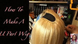How To Make A U Part Wig- Jessica Rabbit Inspired Part One| Jchanelcosmetology
