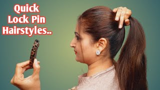 Very Easy ! Bun Hairstyles With Lock Pin | Juda Hairstyle For Long Hair | Juda Hairstyle For Ladies