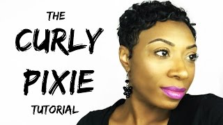 Short Relaxed Hair Tutorial | The Curly Pixie