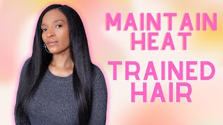 How To Maintain Heat Trained Natural Hair