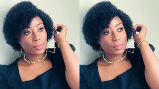 Start To Finish Glueless Frontal Wig Install | Super Easy Kinky Curly Pixie Cut  Ft Sogoodhair
