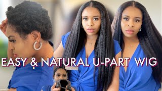 How To Install A U-Part Wig| This No Lace, No Glue U-Part Wig Is Everything Ft Wiggins Hair