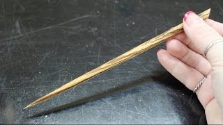 Turning A Hair Stick Without A Lathe