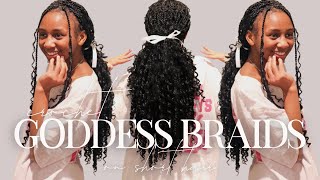 Crochet Goddess Box Braids (On Short Hair) | Beingbrittanybee