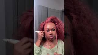 This Is My Color  I Love This Color Wig Ft. Curlyme Hair #Shorts #Haircolor #Redhair #Fashionstyle