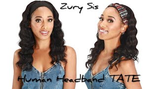 Perfect 10  Zury Sis 100% Human Hair Headband Wig Hr Vb Tate