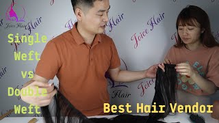 Single Weft Vs Double Weft, Best Hair Vendors Talks Double Weft Wig Bundles Sew In