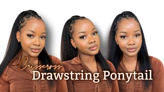 Quick And Easy Drawstring Ponytail | Protective Hairstyles | Natural Hairstyles| Ygwigs