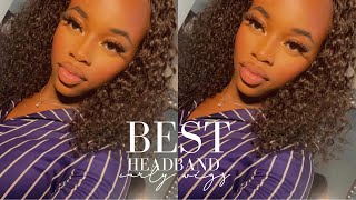My First Curly Headband Wig , The Best Curly Headband Wig Ever From Aliexpress Ft. Mylockme