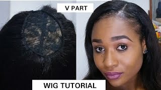 V Part Wig | U Part Wig Tutorial | Linda Ezemedolu