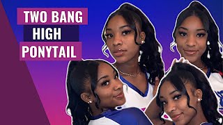 Two Bang And High Ponytail: Easy Tutorial