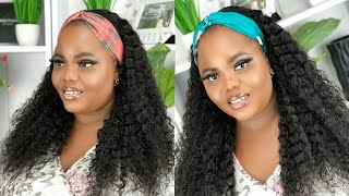 Affordable Beginner Friendly Headband Wig (No Lace No Glue) Easy Install | Ft. Evawigs