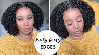  Wow!!! Is It Giving Natural Hairline?| Textured Coils, Kinky Edges | Hergivenhair