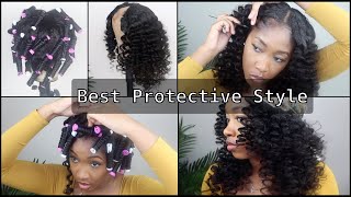 Affordable Quick And Easy Protective Style | V-Part Wig Ft Beauty Forever Hair