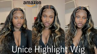 Unice Amazon Chocolate Highlight Bodywave Wig