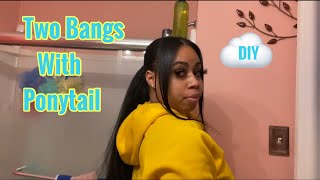 How To: Two Bang With Ponytail