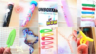 Cute Korean Hair Accessories At Cheap Prices  Unpackaging The Unboxkar Parcel Starting@ Rs. 10