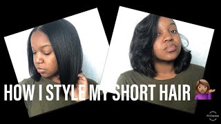 How I Style My Short Relaxed Hair