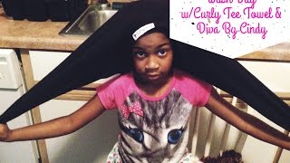 #Naturalhair Wash Day W/Curly Tee Towel & Diva By Cindy!
