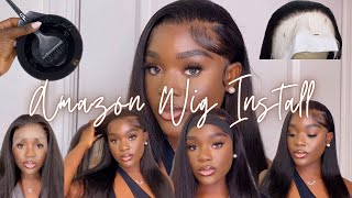 Affordable 22 Inch Amazon Wig Install + How To Pluck And Bleach Your Wig
