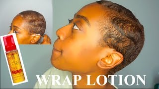 Molding Short Relaxed Hair |  Wrap Lotion