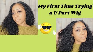 Beginner Friendly U Part Wig| Unice Wig Review| Ft. Tgin Curls And Roses Collection