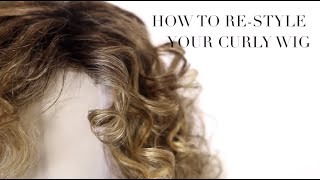 How To Re-Style Your Curly Wig | Hair Tutorial