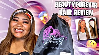Put On And Go ! Amazon Beauty Forever Hair #Headbandwig #Wigreview