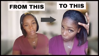 Hide The Headband: How To (Hide The Band On Your Headband Wig) No Glue | No Lace Ft Hurela Hair