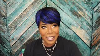 Blue And Black Pixie Wig Review