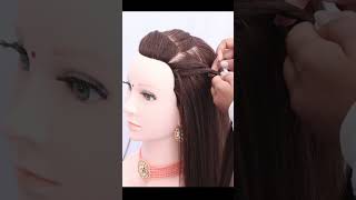 Saree Look Open Hair Hairstyle | Open Hair Beautiful Wedding Style Hairstyle
