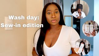 How I Wash My Sew In At Home | Spend The Day With Me!