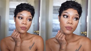 How To Style This Messy Pixie Cut With Curls | Diamond Thamodel