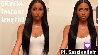 Quick Grwm: Instant Hair Length Using Sassina Hair Clip Ins